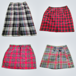 Plaid Mini Skirts