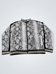 Jaded London Sequin Snake Print Jacket