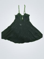 Stanza Black Lace Slip Dress