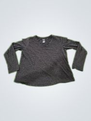 Sonoma Long Sleeve Striped T-Shirt Black