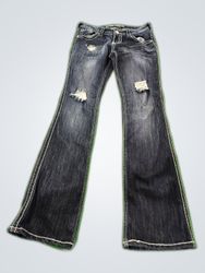 Almost Famous Flared Distressed Jeans