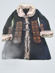 bebe Black Fur Trim Knit Cardigan