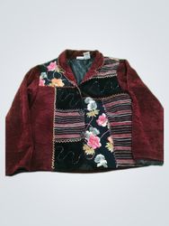 White Stag Embroidered Chenille Blazer