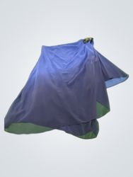 R&M Richards One-Shoulder Gradient Blue Mini Dress