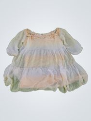 Aquavita Sheer Ruffle Blouse