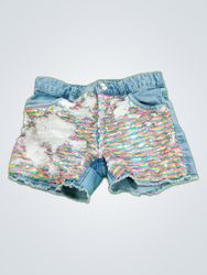 Justice Denim Shorts with Sequins
