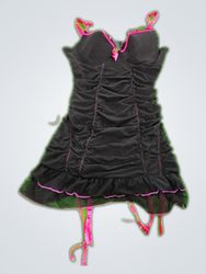 Unbranded Black Lace Slip Dress