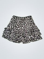 DKNY Jeans Leopard Print Mini Skirt