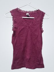 Gap Spitzensaum Rippen-Top mit Trägern