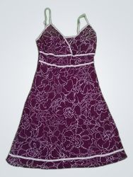 Unbranded Purple Floral Strap Mini Dress