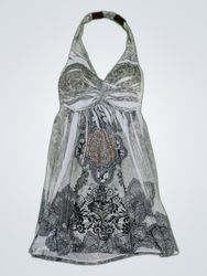 INC Printed Halter Mini Dress