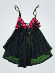 Black Lace Slip Dress