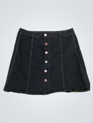 Falls Creek Black Denim Mini Skirt