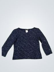 c9nected Navy Glitter Knit Sweater