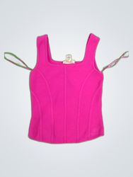 Bailey 74 Pink Ribbed Tank Top