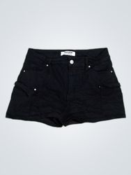 Black Denim Shorts