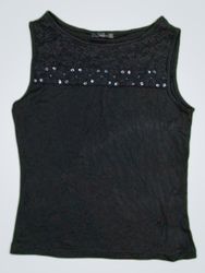 Societe Black Lace Trim Camisole