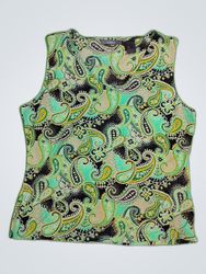 Liz Claiborne Paisley Print Tank Top