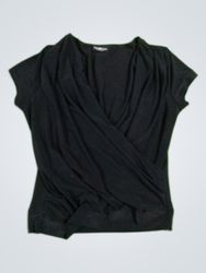 Black Short-Sleeve Top