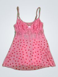 Pink Heart Pattern Camisole