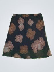 New York & Company Floral Print Mini Skirt