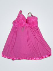 Daisy Fuentes Pink Lace Slip Dress