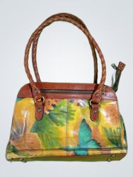 Brighton Floral Leather Handbag