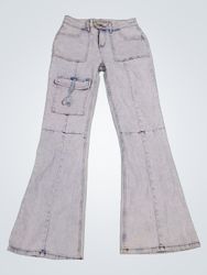Justice Girls Light Wash Flare Jeans Size 18