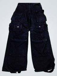 Forever 21 Schwarze Cargo-Denim-Hosen