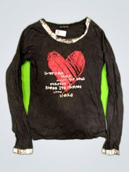 Miss Sixty Graphic Long-Sleeve Top