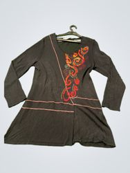 Christine Laure Black Long-Sleeve Top