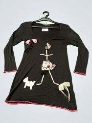 Rinascimento Black Long Sleeve Dress