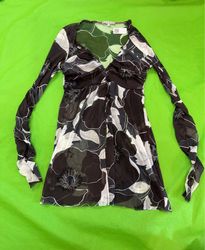 Kookai Floral Long Sleeve Top