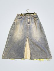 Stradivarius Denim Maxi Skirt