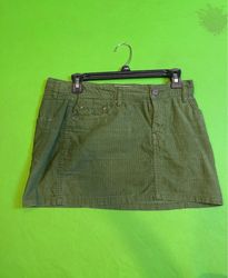 Green Corduroy Skirt
