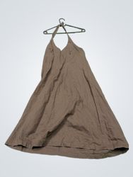 Yessica Brown Halterneck Maxikleid