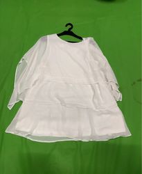 White tiered dress