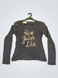 Pepe Jeans London Paillettenverziertes Langarmober..