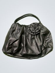 American Eagle Black Faux Leather Shoulder Bag