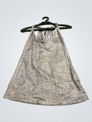 Morgan Morgane Toi Metallic Halter Top