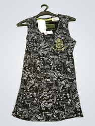 Rockhouse Cupcake Print Sleeveless Mini Dress