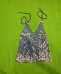 Upcycled Sequin Embellished Camisole