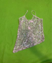 Upcycled Vintage Vanguard Sequin Cami Top