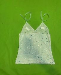 Upcycled Sequin Camisole Top