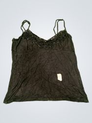 Etam Think Chic Black Beaded Cami Top