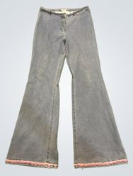 Cool Cat Female Bell Bottom Jeans with Pink Trim