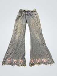 Vintage Vanguard Embroidered Butterfly Flare Jeans