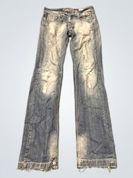 SEX&JEANS Distressed Bootcut Jeans