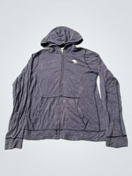 Abercrombie & Fitch Blue Zip Up Hoodie