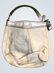 Coach Cream Leather Hobo Bag